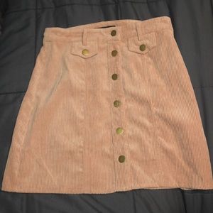 Pink Button-up Skirt